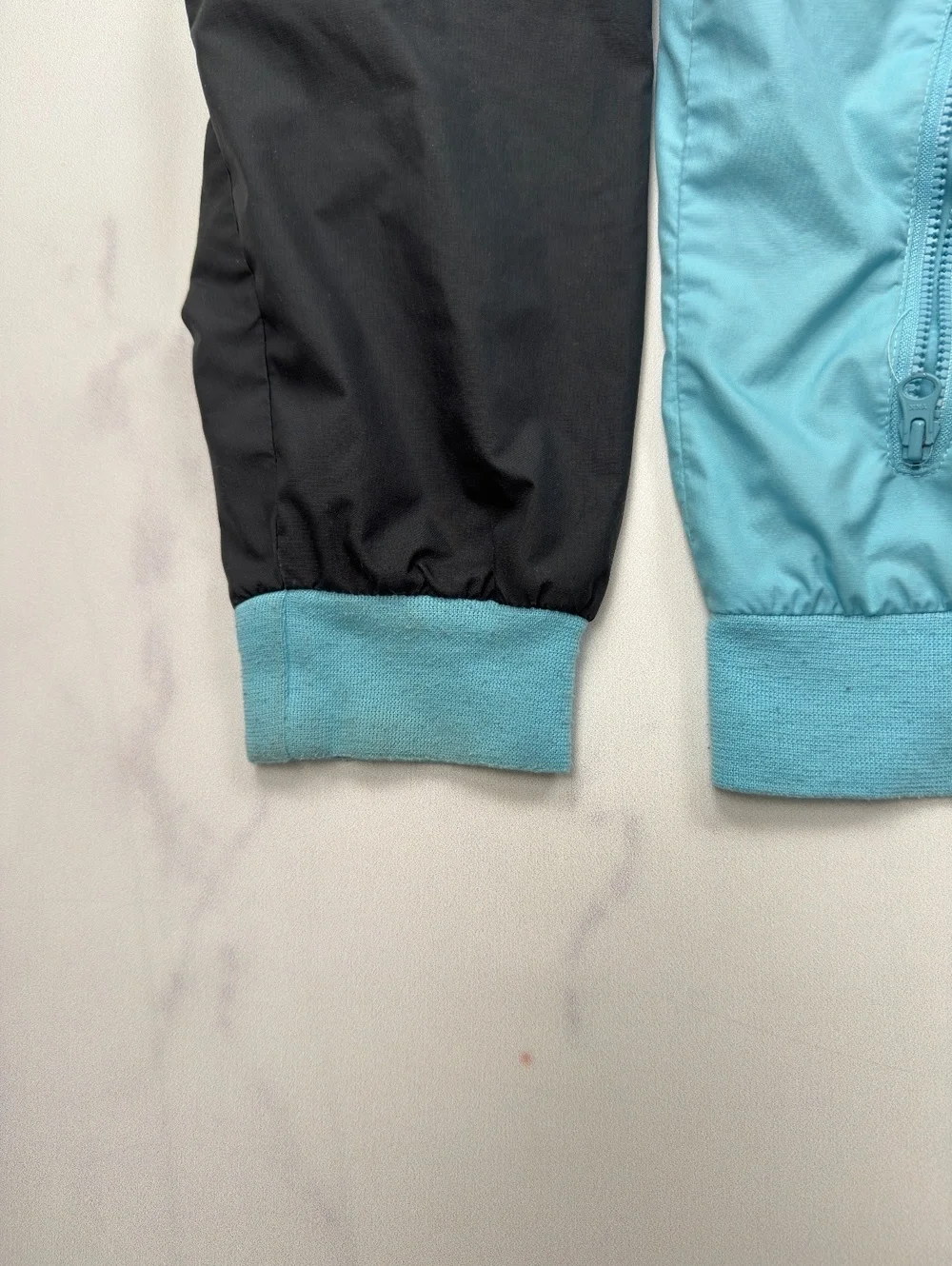 Nike Windbreaker Jacket Blue Black Colorblock Hooded - Boys Large